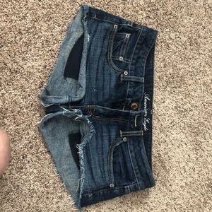 American Eagle Dark Blue shorts size 0 worn once